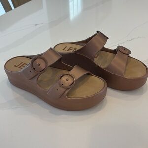 Lemon Jelly Slide Sandals